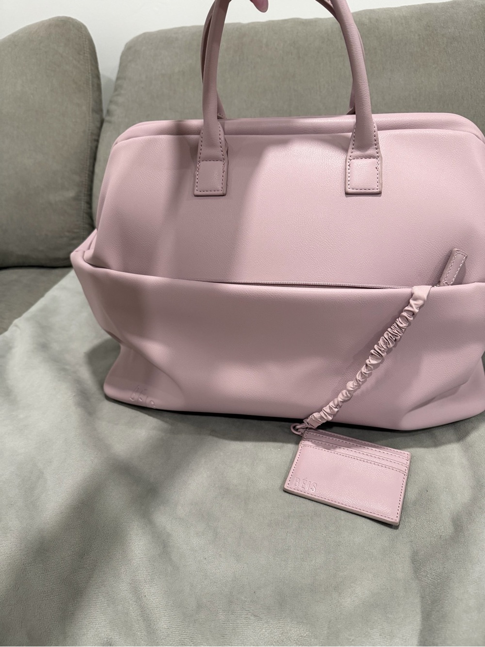 BEIS Lavender Pink Travel Duffle Bag - Picture 3 of 8